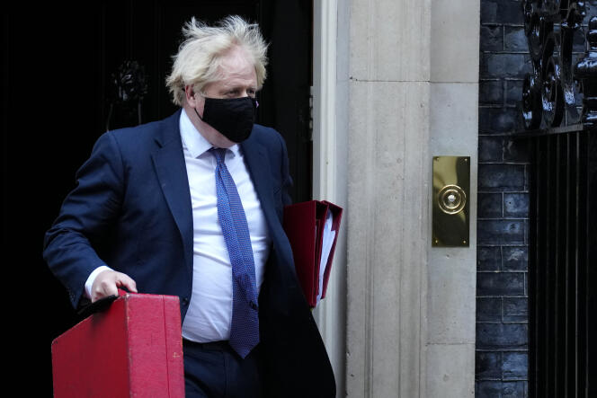 Boris Johnson left 10 Downing Street on November 17, 2021 to attend the weekly Prime Minister's Question Hour in the London House of Commons.