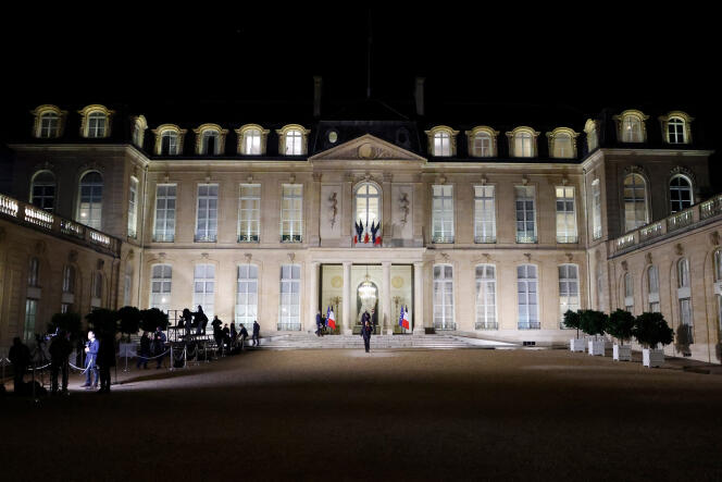 The Elysée Palace, in Paris, on November 10, 2021.