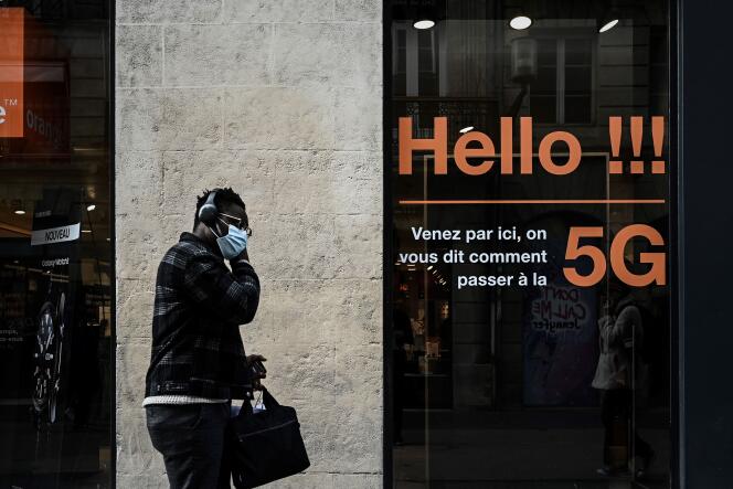 An Orange store, in Bordeaux (Gironde), on February 23, 2021.