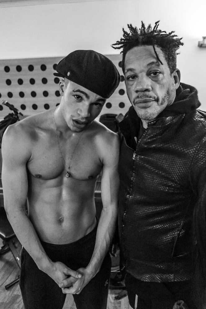 JoeyStarr et Théo Christine pendant les répétitions