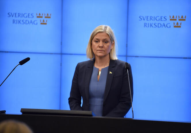 Magdalena Andersson, le 24 novembre 2021, à Stockholm.