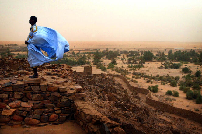 L’ancienne ville de Ouadane, en Mauritanie, en août 2005.
