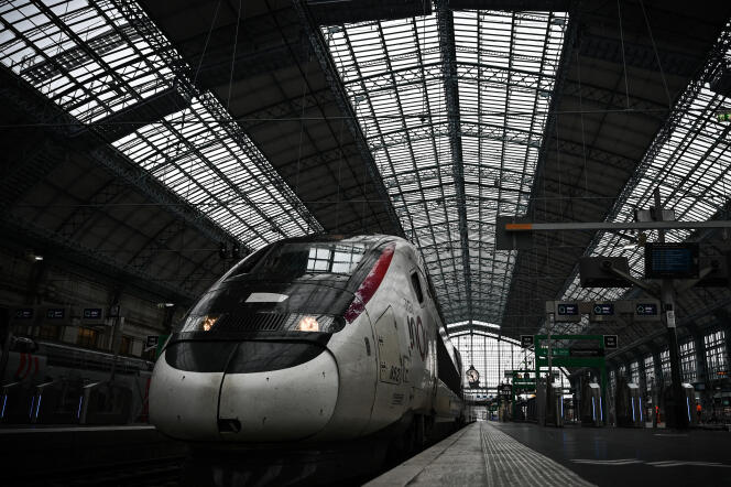 Un TGV à quai, en gare de Bordeaux Saint-Jean, le 25 novembre 2021.