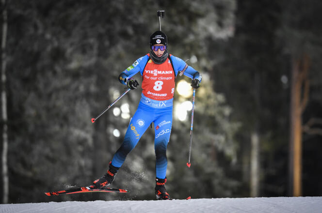 Seulement 52e de l’individuel samedi, Anais Chevalier-Bouchet a terminé deuxième du sprint dimanche, à Ostersund, en Suède.