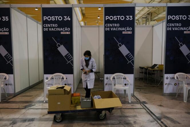 November 30, 2021 at the Vaccination Center against Covid-19 in Lisbon.