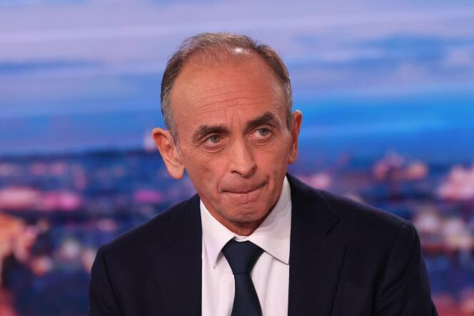 The far-right polemicist Eric Zemmour, during the 