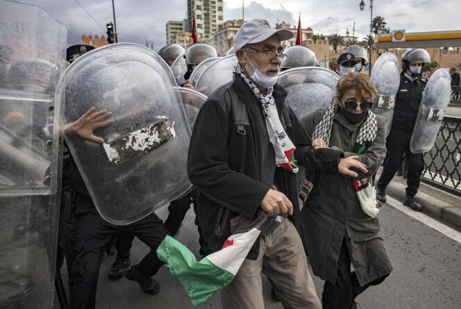 La manifestación palestina en Rabat el 24 de noviembre de 2021 fue abandonada.