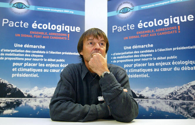 In 2006, Nicolas Hulot presented his “ecological pact” in Grenoble.