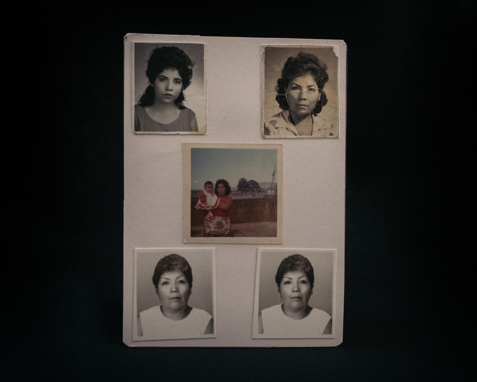 Des photos de Rosa M., aujourd’hui décédée, à Palencia (Guatemala), le 6 juin 2021. Elle est la mère de six enfants, dont Javier et Lorenzo, adoptés par des Français.