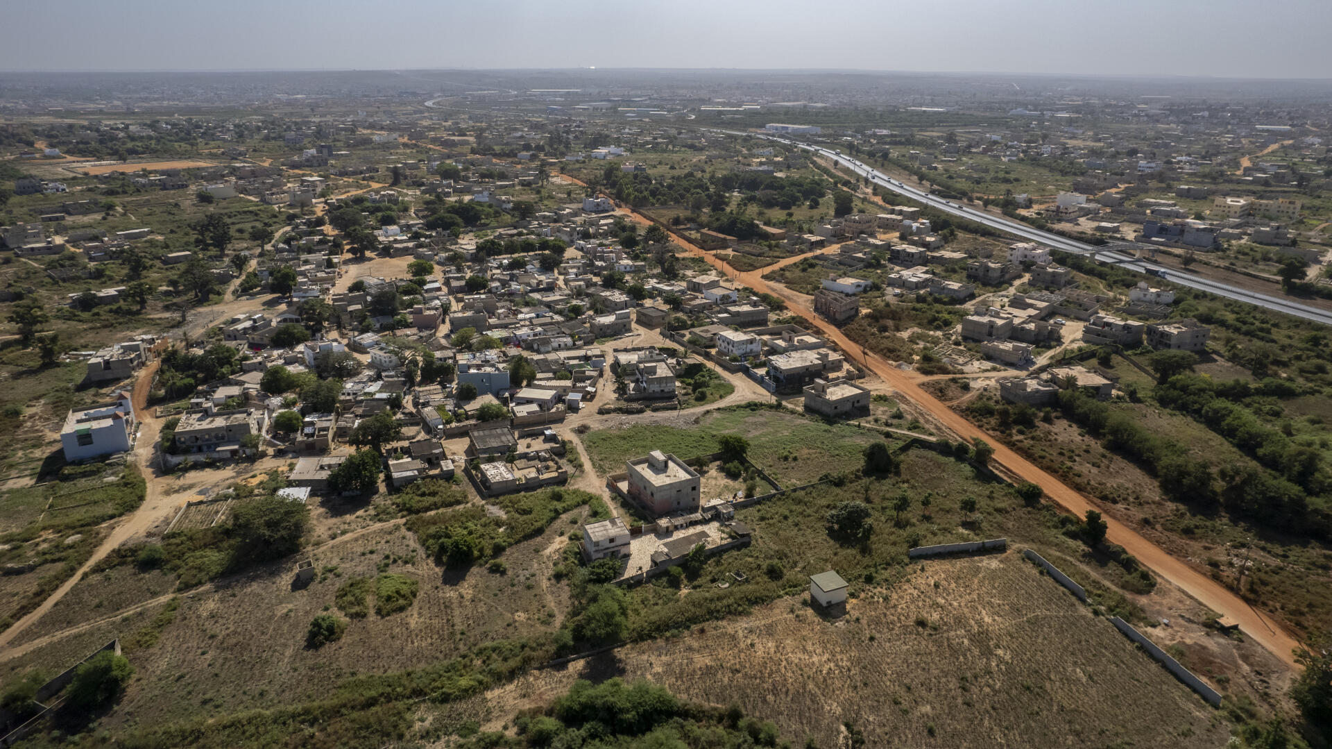 Une vue du village de growers Déni Malick Guèye, o les habitants luttent contra les constructions privées sur leurs terres transmises de generation en generation.  Diamniadio (Sénégal), el 26 de noviembre de 2021.