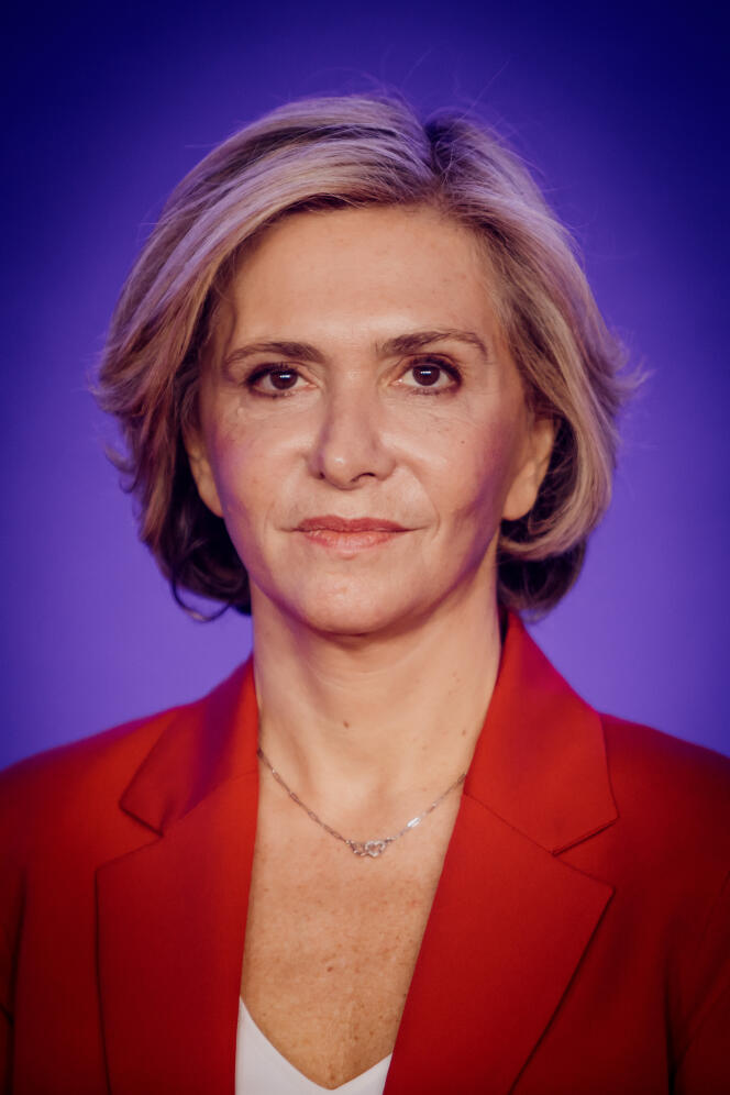 Valérie Pécresse, le 4 décembre 2021, au siège des Républicains à Paris, a été désignée candidate à l'élection présidentielle 2022.