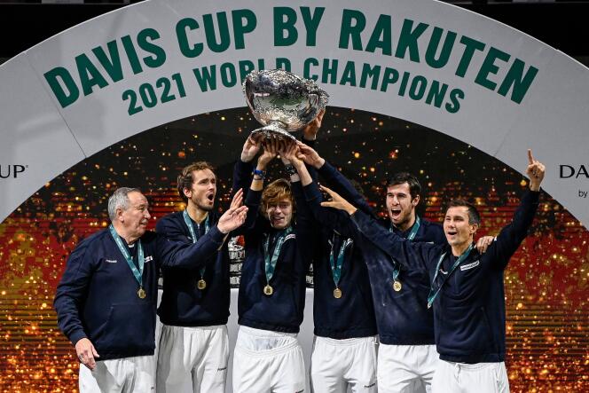 The Russian tennis team won the Davis Cup in Madrid on Sunday 5 December.