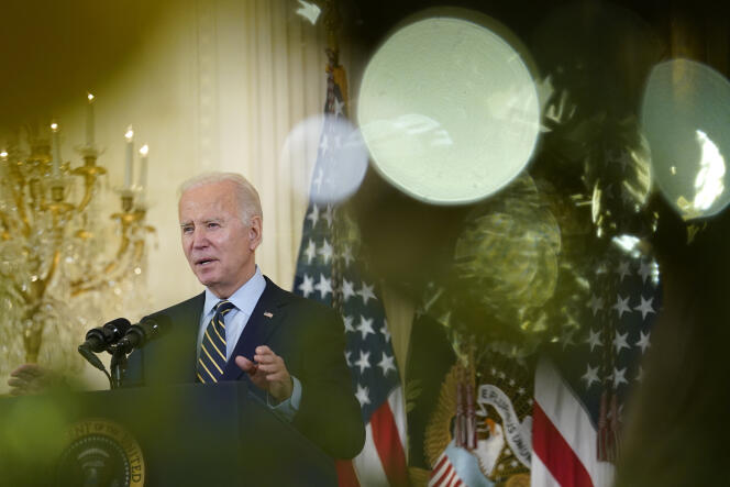 Le président américain Joe Biden, à Washington, le 6 décembre.