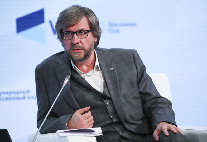 Fiodor Loukianov, rédacteur en chef de la revue « Russia in Global Affairs », au Valdai Discussion Club, à Sotchi (Russie), le 21 octobre 2021.