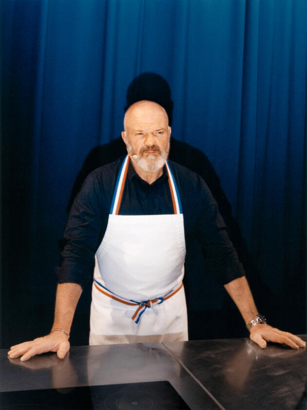 Le chef étoilé Philippe Etchebest, star de l’émission « Top Chef », avant sa master class « Ma méthode Mentor », le 21 novembre, au Festival du livre gourmand de Périgueux.