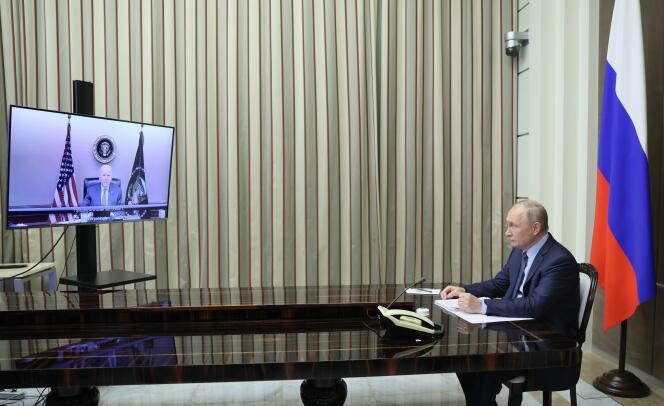 Cet échange à haut risque entre le président des Etats-Unis Joe Biden et son homologue russe Vladimir Poutine a duré deux heures.