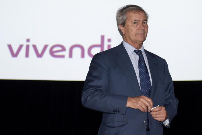 Vincent Bolloré, propriétaire du groupe Vivendi, le 19 avril 2018.