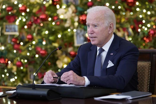 Joe Biden, w Białym Domu, Waszyngton, 9 grudnia 2021 r.