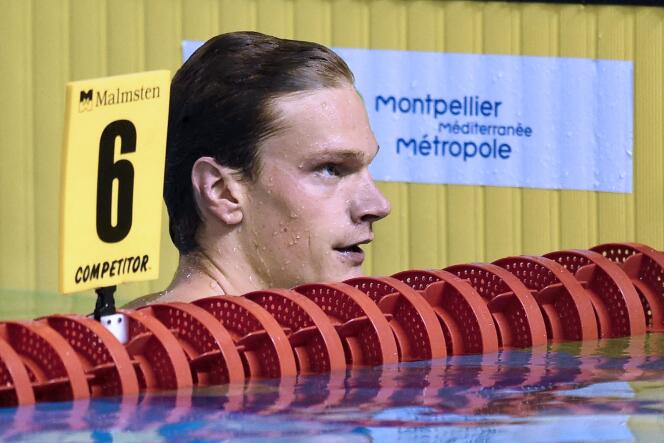 Yannick Agnel, at a swimming competition in Montpellier, April 1, 2016.