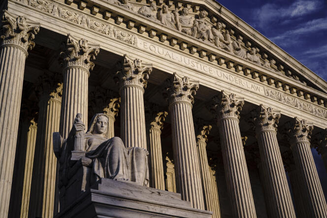 La Cour suprême des Etats-Unis, à Washington, le 22 octobre 2021.