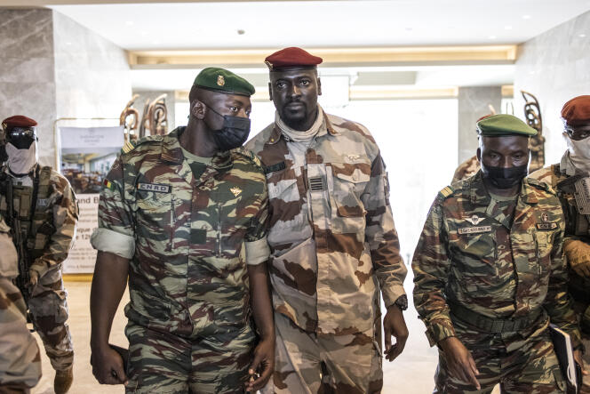 Le colonel Mamady Doumboya en septembre 2021 à Conakry.