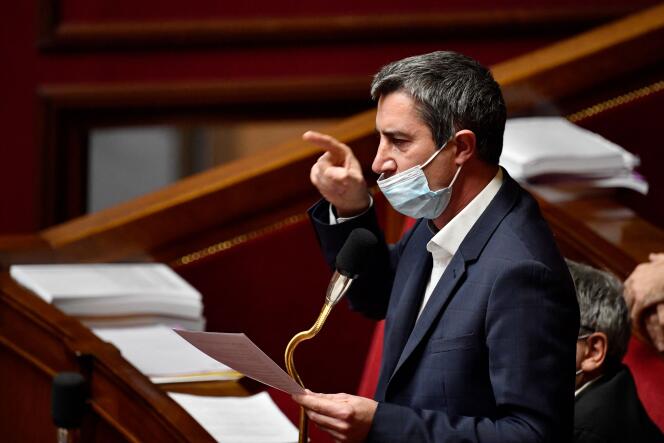 Francois Ruffin during the question session in the National Assembly, December 14, 2021.