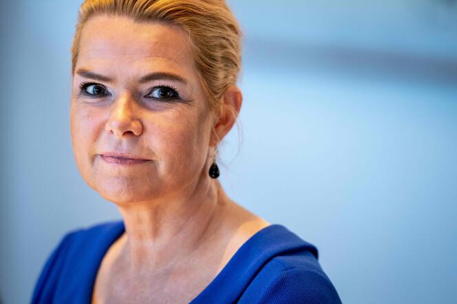 Former Danish Immigration Minister Inger Stojberg in Copenhagen on September 2, 2021.