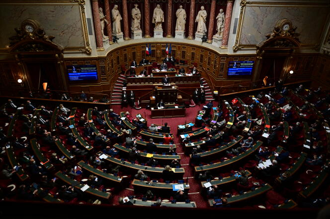 Le Sénat français, le 1er avril 2021.
