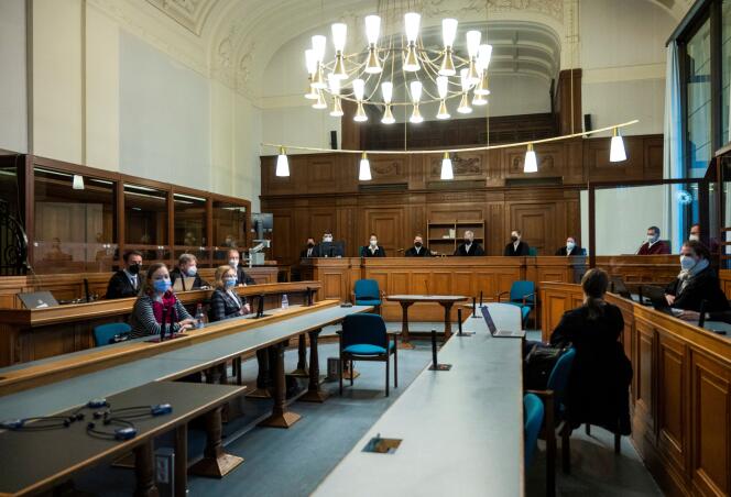 The trial of the “Tiergarten murder” at the Berlin court on December 15, 2021.