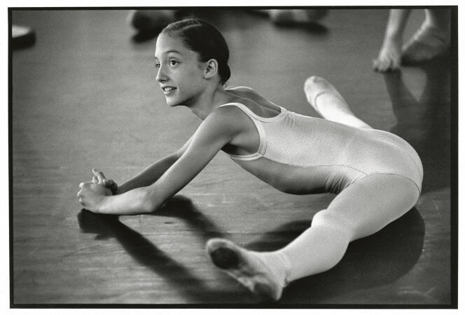 Dorothée Gilbert, during a dance workshop in Nîmes, in 1995.
