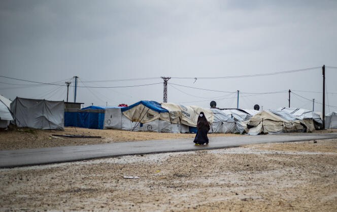 Le camp de Roj (Syrie), où sont détenus les proches de personnes soupçonnées d’appartenir à l’organisation Etat islamique, en mars 2021.
