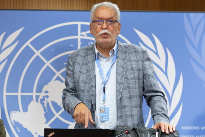 Kamel Jendoubi, président du groupe d’experts sur le Yémen au siège européen des Nations unies, à Genève, le 8 septembre 2021