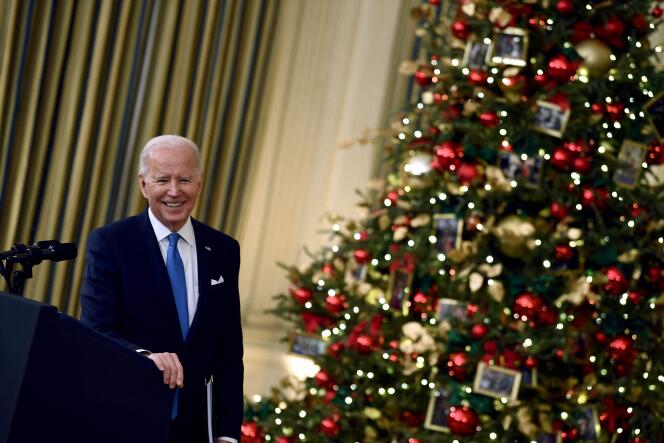 Joe Biden, le 21 décembre à la Maison Blanche.