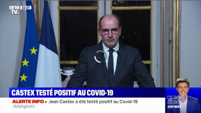 En réalité, le 21 novembre 2021, à 22 h 01, BFM-TV montrait les extraits d’un discours de Jean Castex.