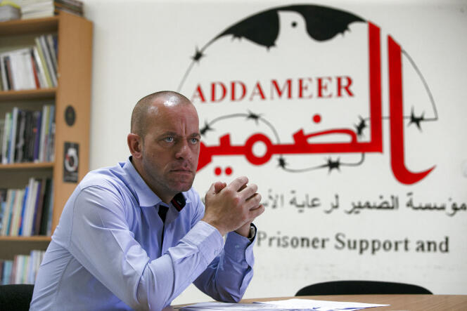 La détention de l’avocat franco-palestinien Salah Hamouri, ici à Ramallah en octobre 2020, a été prolongée jusqu’au 5 septembre par les autorités israéliennes.