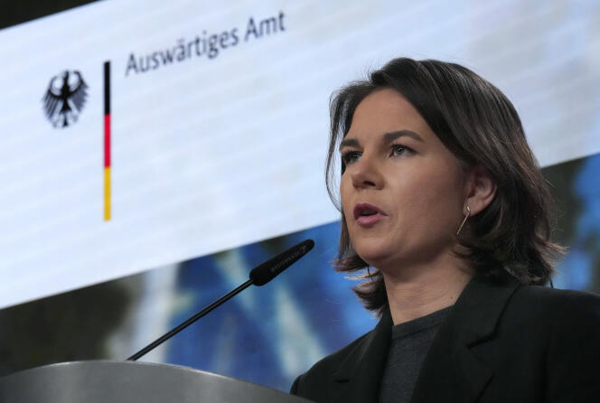 La ministre des affaires étrangères, Annalena Baerbock, le 23 décembre 2021.