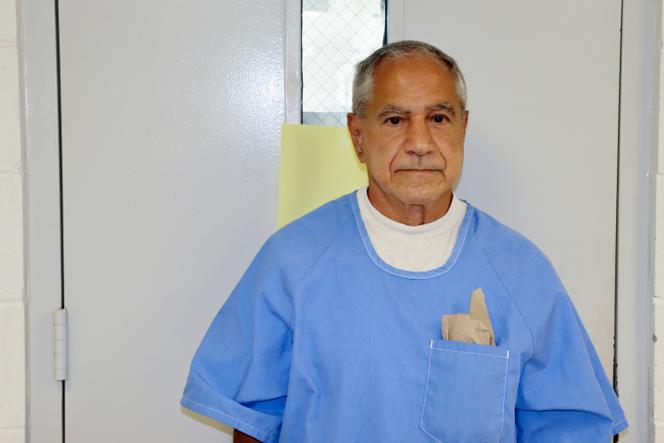 Sirhan Sirhan lors de l’audience pour sa libération conditionnelle, à San Diego (Etats-Unis), le 27 août 2021.