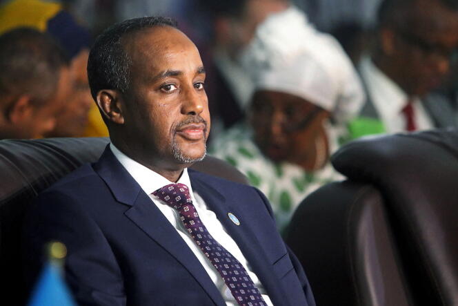 Le premier ministre somalien Mohamed Hussein Roble, à Mogadiscio, en mai 2021.