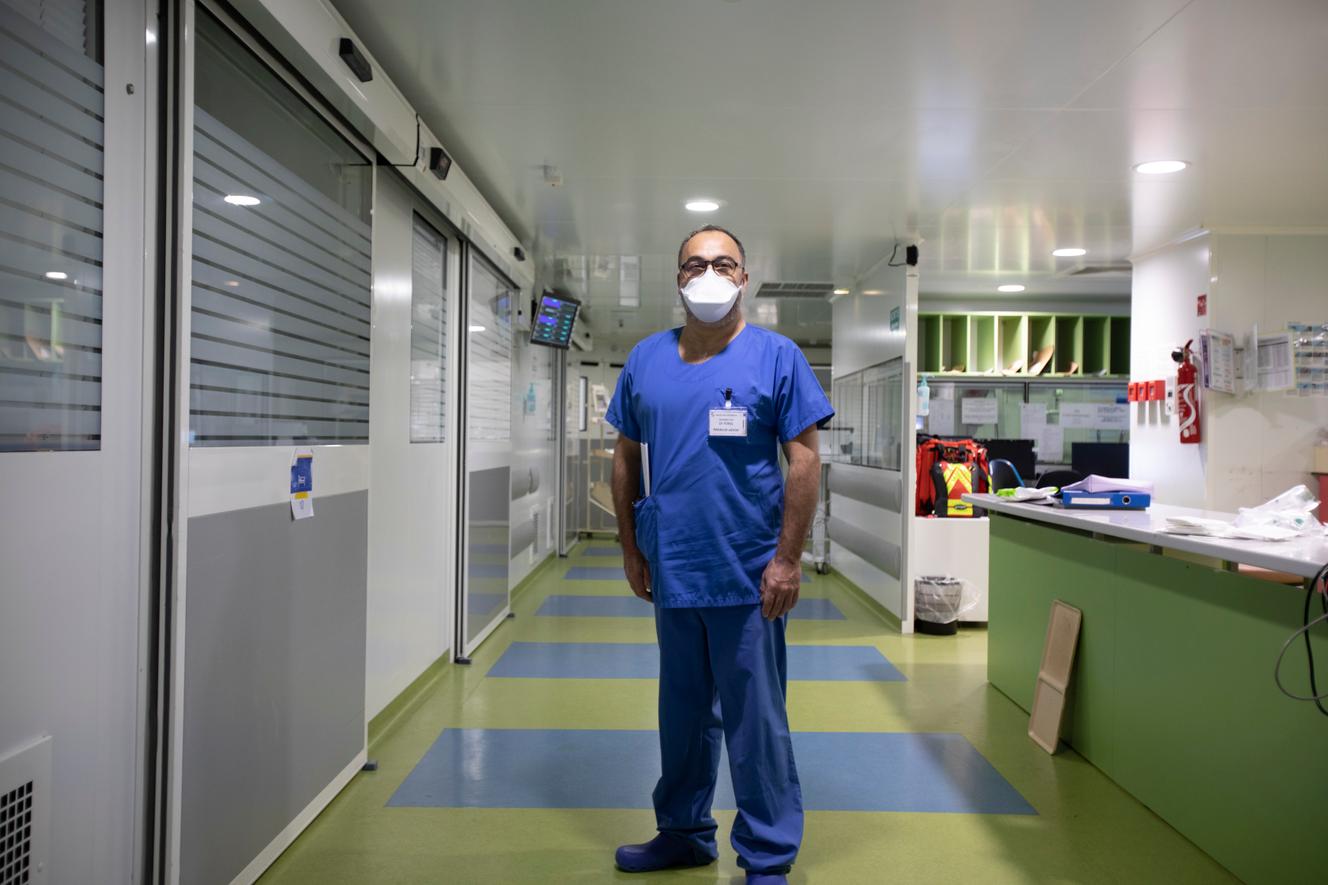 Le docteur Jean-Marie Forel, chef du service de réanimation de l'hôpital Nord de Marseille, le 31 décembre 2021.