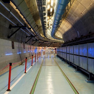 Centrale nucléaire souterraine CHOOZ-A (Chooz, Ardennes) en démantèlement, le 15 décembre 2021.
L’une des galeries souterraines d’accès à l’ancienne centrale nucléaire CHOOZ-A.
