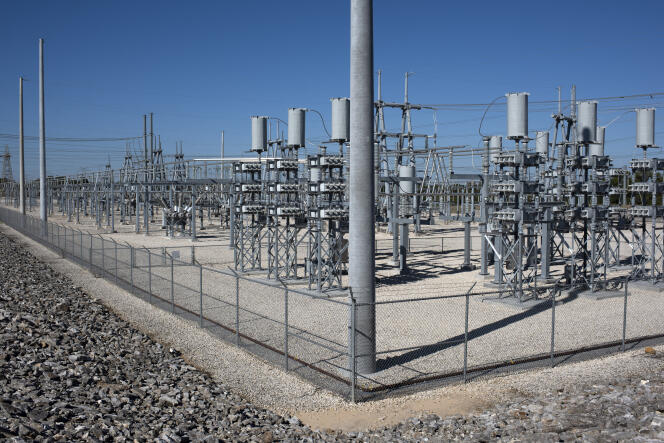 Centrale électrique destinée au minage de bitcoin à Rockdale (Texas, Etats-Unis), le 9 octobre 2021.