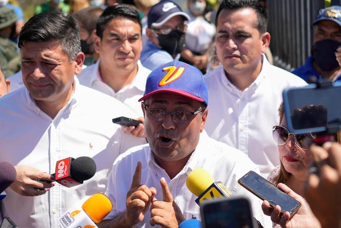 Le vainqueur de l’élection du nouveau gouverneur de l’Etat du Barinas, Sergio Garrido, dimanche 9 janvier 2022.