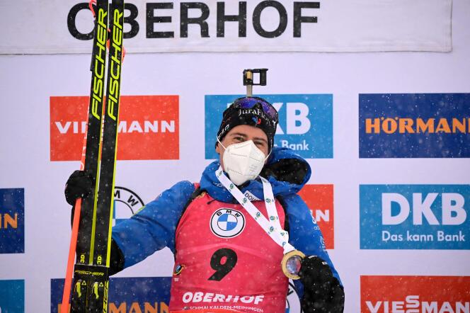Quentin Fillon Maillet won the Oberhof pursuit on Sunday January 9.