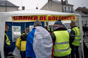 Rassemblement de « gilets jaunes », à Bourges, en janvier 2019.