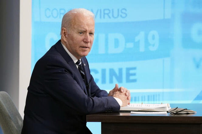 Joe Biden, à Washington, le 13 janvier 2022.