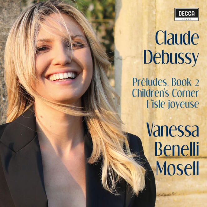 Pochette de l’album Debussy enregistré par Vanessa Benelli Mosell.