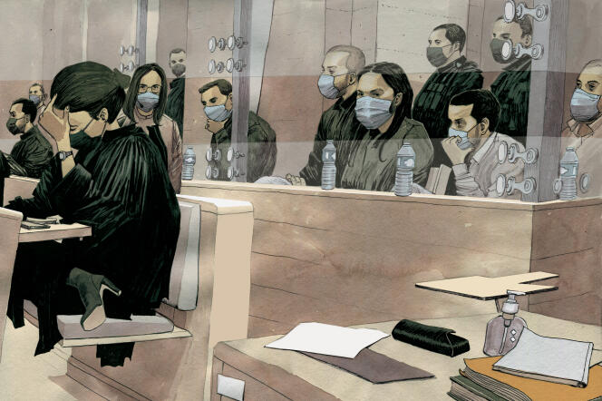 Osama Krayem, au procès des attentats du 13-novembre, à Paris, le 13 janvier 2022.