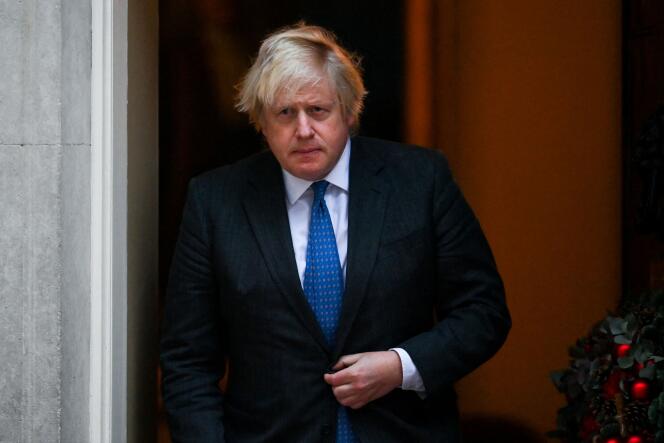 Boris Johnson, le premier ministre britannique, à Londres, le 16 décembre 2021.
