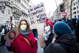 Journée de grève dans l’éducation nationale, à Paris, le 13 janvier 2022.