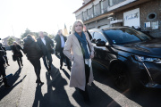 Marine Le Pen en déplacement à Béziers (Hérault), le 7 janvier 2022.
